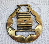 Barrel Horse Brass Keg English Victorian Brass Breweriana 1890s Harness Brass