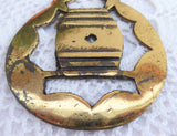Barrel Horse Brass Keg English Victorian Brass Breweriana 1890s Harness Brass