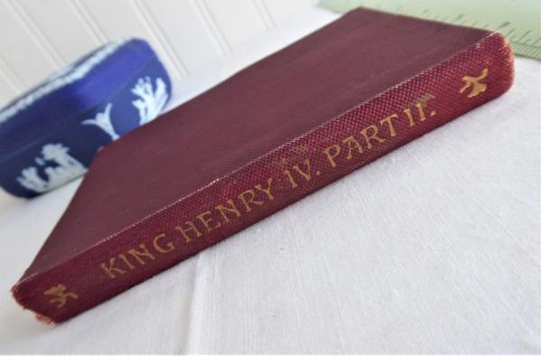 Antique Book Shakespeare King Henry IV Part II Hardback 1896 Castle Engraving