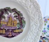 Plate Mason's Oak Polychrome Transfer Embossed Border 6 Inch Side Bread