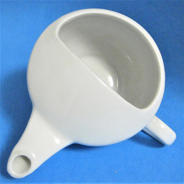 Edwardian Invalid Feeder Pap Boat Gravy Boat With Handle 1900-1910 Porcelain