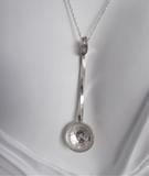 Necklace And Earrings George V Threepence Salt Spoons Sterling Silver Barley Twist 1920s Sterling Rope Chain