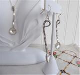 Necklace And Earrings George V Threepence Salt Spoons Sterling Silver Barley Twist 1920s Sterling Rope Chain