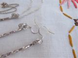 Necklace And Earrings George V Threepence Salt Spoons Sterling Silver Barley Twist 1920s Sterling Rope Chain