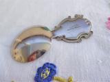 Canterbury England Tea Caddy Spoon Tea Scoop Enamel Shield Finial 1930s Becket