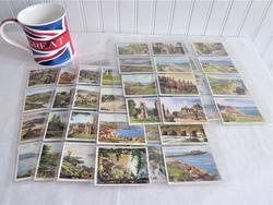 Vintage Trading Cards Set of 48 Holidays In Britain Churchman 1930s Cigarette