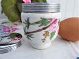 Egg Coddler Royal Worcester Single Unknown Floral Branch Pattern 1920-1930s 1 Egg