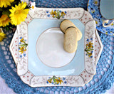 Shelley Sandwich Cake Plate Art Deco Vogue Mode Shape 1940s Serving Plate