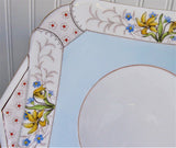 Shelley Sandwich Cake Plate Art Deco Vogue Mode Shape 1940s Serving Plate