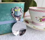 Worthing Tea Caddy Spoon Tea Scoop Enamel Shield Finial 1930s W Sussex