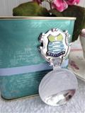 Worthing Tea Caddy Spoon Tea Scoop Enamel Shield Finial 1930s W Sussex