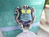 Worthing Tea Caddy Spoon Tea Scoop Enamel Shield Finial 1930s W Sussex