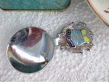 Worthing Tea Caddy Spoon Tea Scoop Enamel Shield Finial 1930s W Sussex