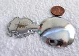 Worthing Tea Caddy Spoon Tea Scoop Enamel Shield Finial 1930s W Sussex