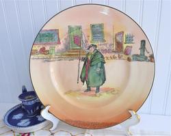 25% OFF Today! Royal Doulton Tony Weller 1950s Charger Plate Dickensware Pickwick Papers Noke