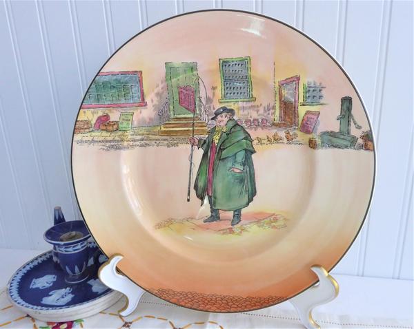 Royal Doulton Tony Weller 1950s Charger Plate Dickensware Pickwick Papers Noke