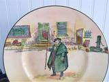 Royal Doulton Tony Weller 1950s Charger Plate Dickensware Pickwick Papers Noke