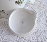 Shelley Tea Pot Eglantine Pink Blossoms Teapot 1950s Green Trim Henley Perth Shape
