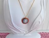 Cupid Wedgwood Necklace Pin Convertible Blue And White Jasper Cupid 1950s GF