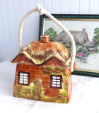 Biscuit Jar Cottageware English Thatched Vintage Price Kensington 1950s Kitsch