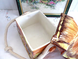 Biscuit Jar Cottageware English Thatched Vintage Price Kensington 1950s Kitsch