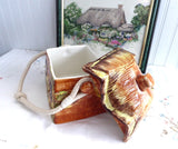 Biscuit Jar Cottageware English Thatched Vintage Price Kensington 1950s Kitsch