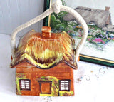 Biscuit Jar Cottageware English Thatched Vintage Price Kensington 1950s Kitsch