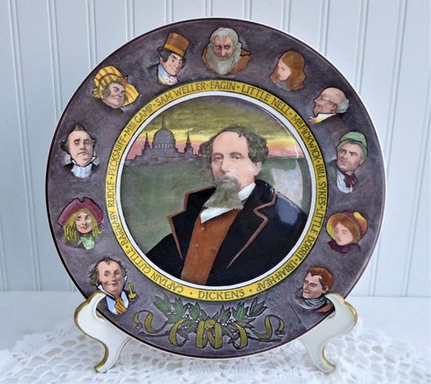 Royal Doulton Charles Dickens 1960s Charger Plate Dickensware Book Characters Noke