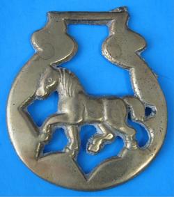 Horse Brass Walking Horse English Pub Brass 1960s Tourist Brass Pub Brass