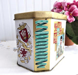 Tea Tin 1969 Investititure Of Prince Charles As Prince Of Wales Caenarvon Castle