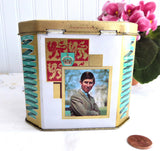 Tea Tin 1969 Investititure Of Prince Charles As Prince Of Wales Caenarvon Castle