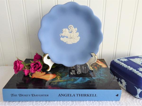 Bowl Wedgwood Blue Jasperware Candy Bowl 1970s Aurora And The Dawn Chariot Jasper