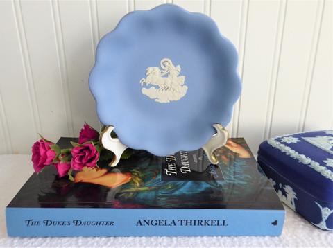 Bowl Wedgwood Blue Jasperware Candy Bowl 1970s Aurora And The Dawn Chariot Jasper