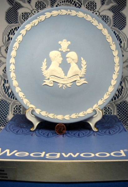 Wedgwood Charles And Diana 8 Inch Wedding Plate Jasper Mint In Box 1981