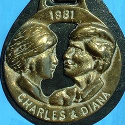 Horse Brass England Charles And Diana Royal Wedding 1981 Harness Ornament