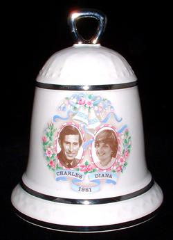 Bell 1981 Royal Wedding Prince Charles Princess Diana Sylvac Hostess Dinner Bell