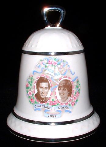 Bell 1981 Royal Wedding Prince Charles Princess Diana Sylvac Hostess Dinner Bell