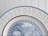 Adams Plate Prince Charles and Diana Royal Wedding 1981 Blue Transferware