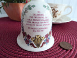 Bell Royal Wedding Prince Charles Princess Diana Lady Di 1981 Hostess Dinner Masons Ironstone