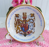 Charles And Diana Royal Wedding Pin Dish Tea Bag Holder 1981 Royal Souvenir