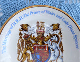 Charles And Diana Royal Wedding Pin Dish Tea Bag Holder 1981 Royal Souvenir