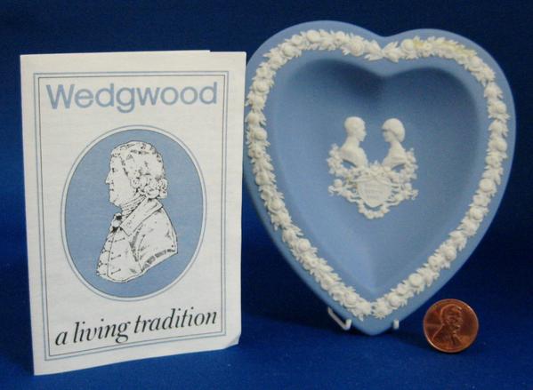Heart Dish Birth Prince William Charles Diana Wedgwood 1982 Jasperware Boxed