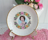 Coalport Queen Elizabeth II 60th Birthday Dish Bowl 1986 Lovely