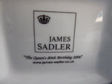 Queen Elizabeth 80th Birthday 2006 Sadler Teapot Boxed Blue White Platinum
