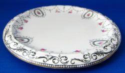 Shelley England Tea Tile Art Deco 1920s Festoons Beaded Edge Round Tea Party