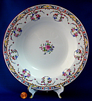 Meakin Antique Rimmed Soup Ironstone Art Deco Transitional (Image1)