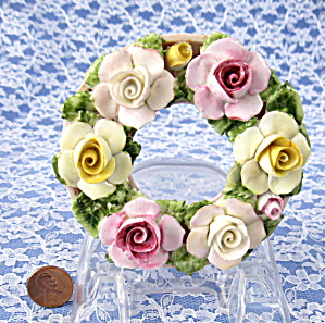 Staffordshire Posy Flower Ring Paperweight Adderley Hand Made (Image1)