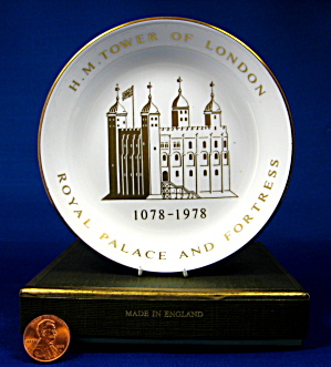Tower Of London Royal Worcester Bone China Dish 1078-1978 MIB Souvenir (Image1)