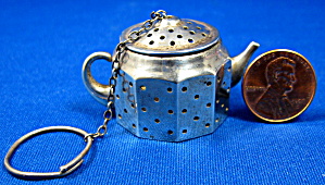 Sterling Silver Tea Diffuser Teapot Shape Vintage Amcraft Mass (Image1)