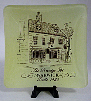 Glass Dish The Porridge Pot Warwick England Midieval (Image1)